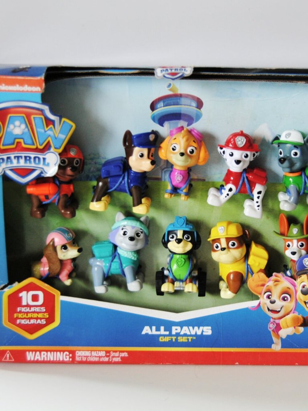 Paw Patrol All Paws Gift Set 10 Figures Collection Nickelodeon - New w/box wear